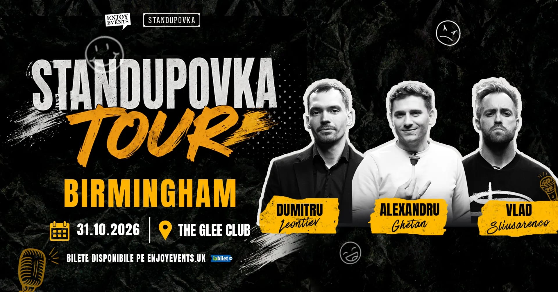 STANDUPOVKA | BIRMINGHAM (The Glee) | 31.10.2026